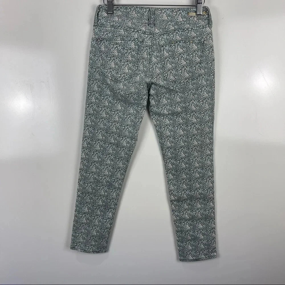 Anthropologie Pilcro and the Letterpress Floral Print Skinny Cigarette Jeans 25 - Picture 2 of 8